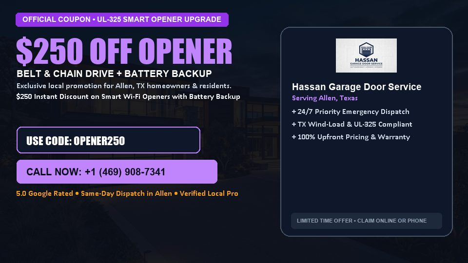 Hassan Garage Door Service $250 OFF Premium LiftMaster Opener Installation